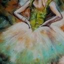 Tancerki w różu i zieleni Tancerki w różu i zieleni