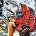 Olej L.Gaczkowski Deszczowy dzień Olej L.Gaczkowski Deszczowy dzień