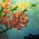 martwa natura z mieczykami