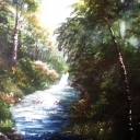 Rzeka w lesie Rzeka w lesie