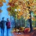 Park jesienią Park jesienią