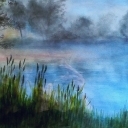 Mglisto nad jeziorem Mglisto nad jeziorem