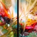 DYPTYK EKSPLOZJA ABSTRAKCJI III 60X50 CM DYPTYK EKSPLOZJA ABSTRAKCJI III 60X50 CM