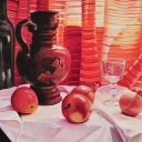 Martwa natura z jabłkami i cebulami Martwa natura z jabłkami i cebulami