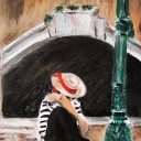 Gondoliere in Venice , Italy Gondoliere in Venice , Italy