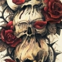 Czaszki z różami Czaszki z różami