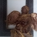 Aniołek na starej ramce Aniołek na starej ramce