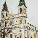 Akwarela - Kościół w Garwolinie Akwarela - Kościół w Garwolinie