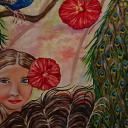 Wiktoria i pawie Wiktoria i pawie