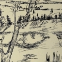 pejzaż tuszem pejzaż tuszem