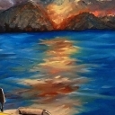 Boat in Sunset Boat in Sunset