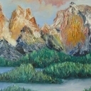 Zachód słońca góry Zachód słońca góry