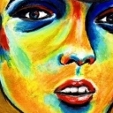 Dziewczę w kolorach. Dziewczę w kolorach.