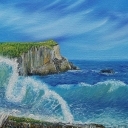 Morze, klify, fala Morze, klify, fala