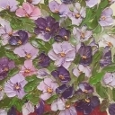 E.Żukowska BRATKI FIOLETOWE 60X50 cm E.Żukowska BRATKI FIOLETOWE 60X50 cm