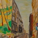 Uliczka w Bielsku Bialej Uliczka w Bielsku Bialej