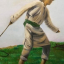 Pasterz z biczem na łące Pasterz z biczem na łące