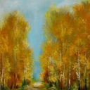 Aleja obraz olejny 70-70cm Aleja obraz olejny 70-70cm