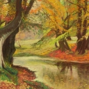 Pejzaż leśny Jesień