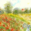 Akwarelowe Maki Moneta Akwarelowe Maki Moneta