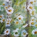 Rumianki na werandzie