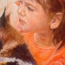 PORTRET DZIEWCZYNKI Z KOTEM PORTRET DZIEWCZYNKI Z KOTEM